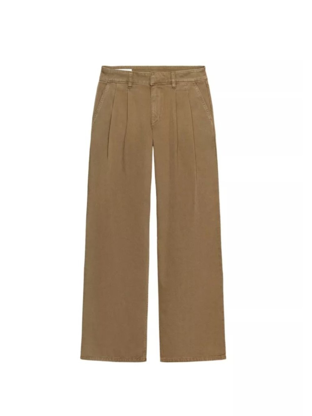 NWT Zara Women's LOW-RISE CHINO PANTS Brown New Size 6